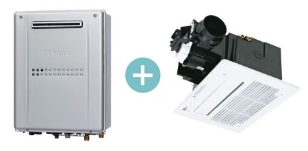 給湯暖房機+天井埋込式