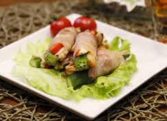 オクラの肉巻き♪