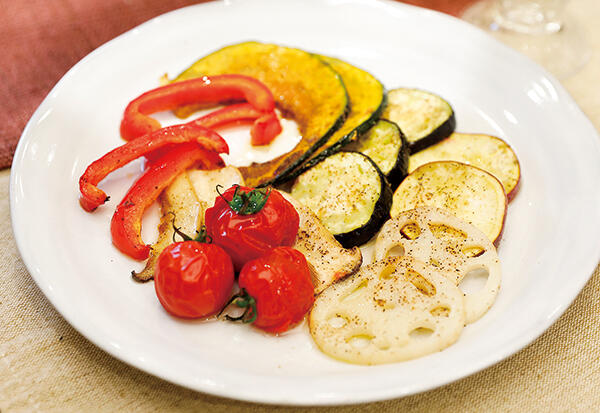 秋野菜のホットサラダ♪
